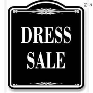 Dresses Black and White Dress Sale Sign
